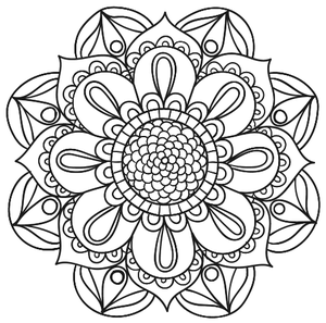 Mandala Floral #9