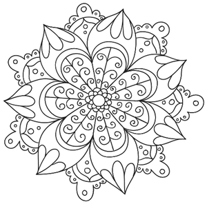 Desenhos da Mandala para Colorir  Desenhos para colorir Online