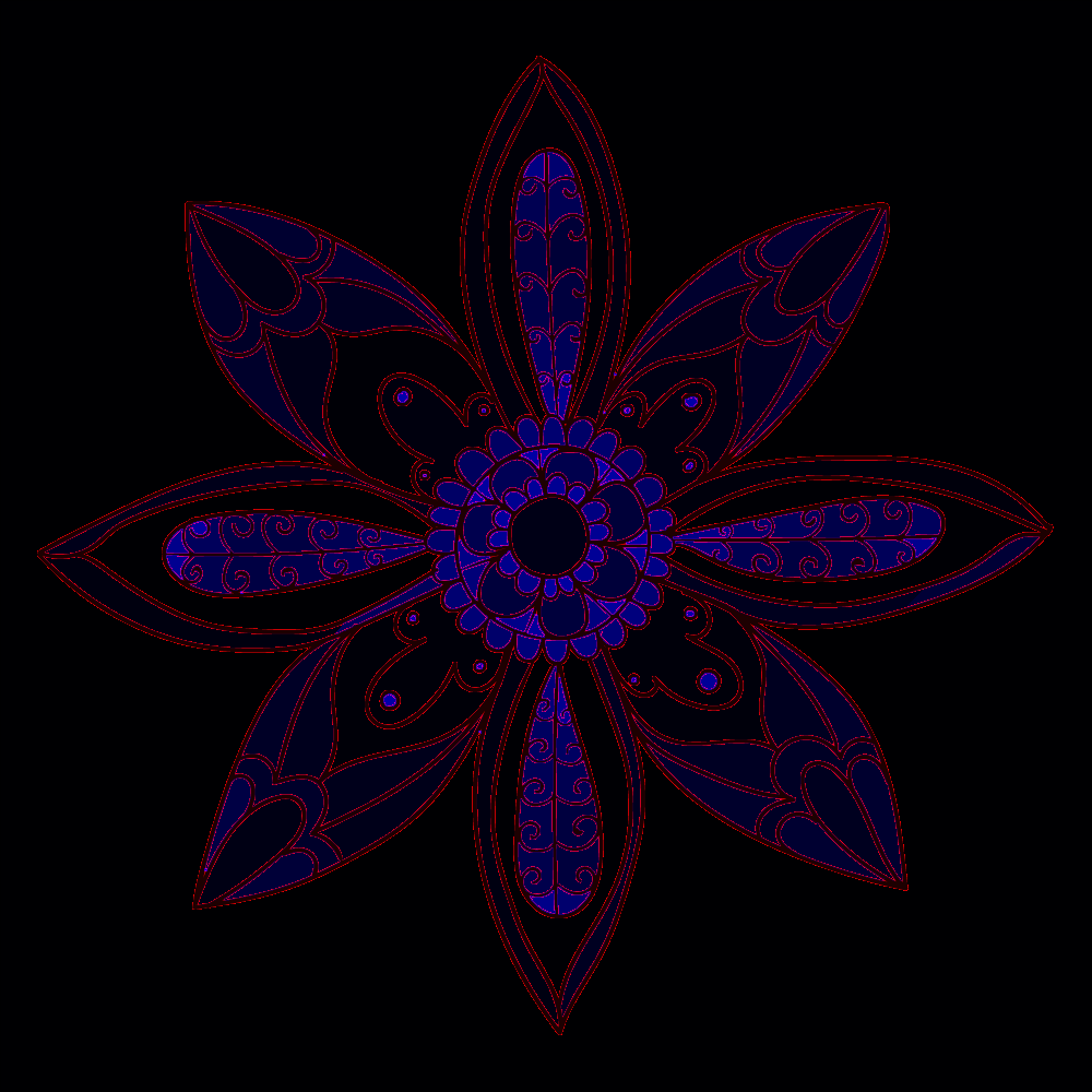 Mandala Floral #25 - Colorir - Haja Paciência